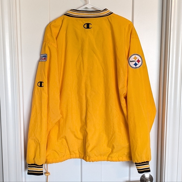 Vintage Pittsburgh Steelers Pullover Windbreak - Champion NFL Pro Line sz M - Picture 7 of 9